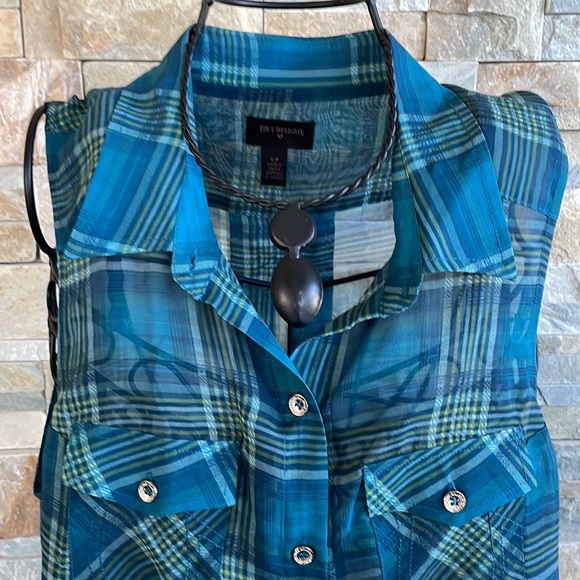 True Religion sheer top - Picture 2 of 6